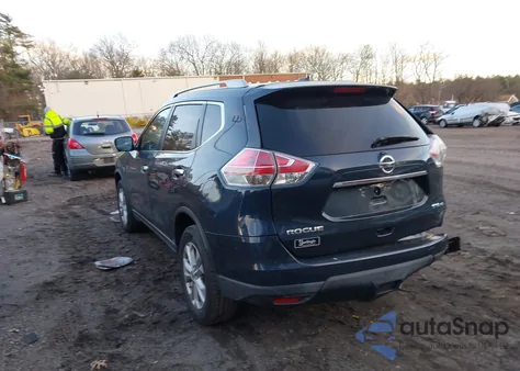2015 Nissan Rogue Sv из США, поврежденный, VIN KNMAT2MV5FP517520